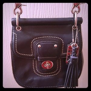 Coach Leather Willis Mini Purse